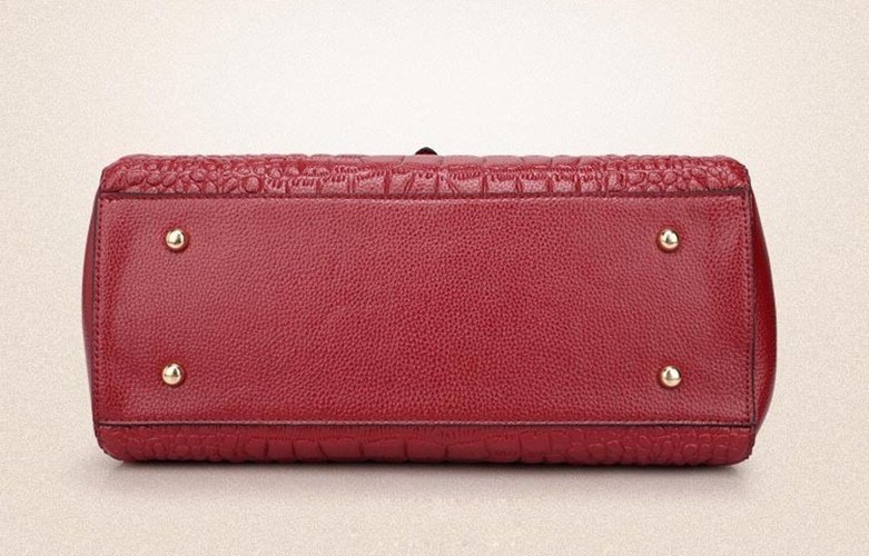 Crocodile Pattern Leather Bag for Women SK4521 - Image 9