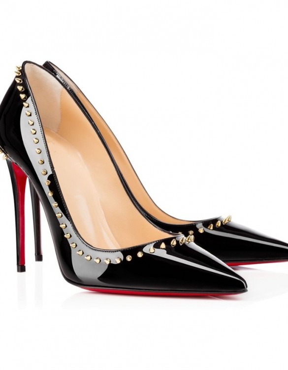zımbalı siyah rugan stiletto sk4537 zımbalı siyah rugan stiletto sk4537