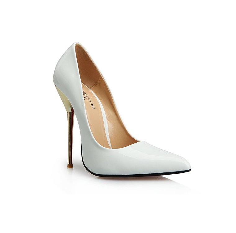 Metal Heel Patent Stiletto Heels for Women SK6414 - Image 6