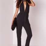 siyah sırt dekolteli tulum sk8074