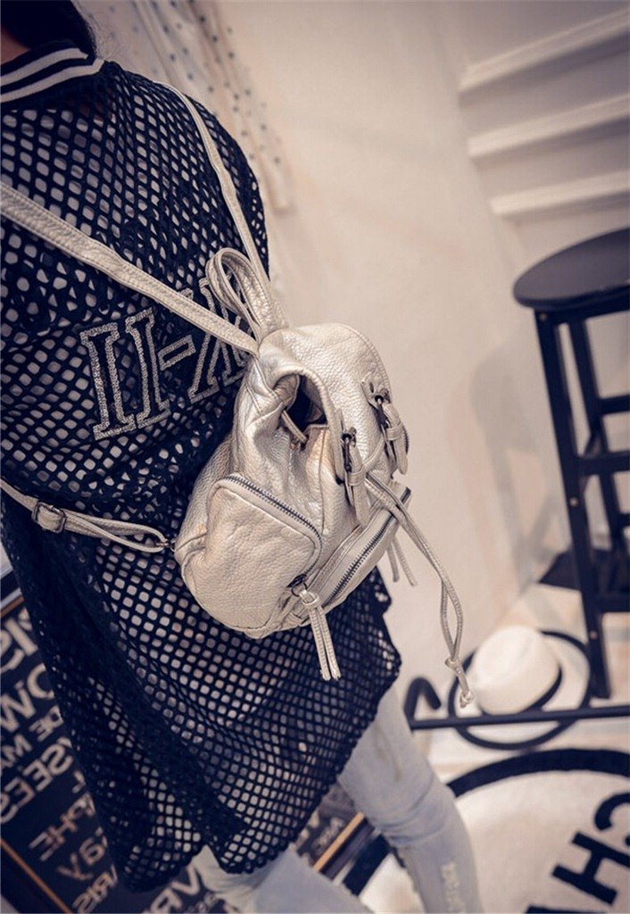 Small Leather Backpack Bag for Women SK5838 - Image 7