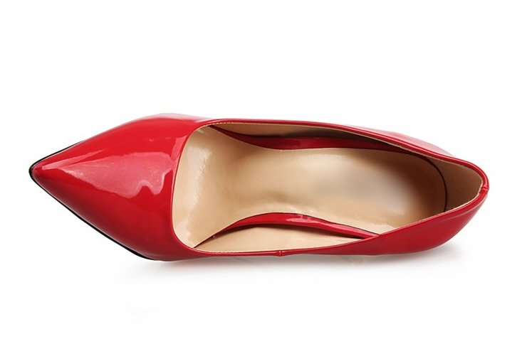 Metal Heel Patent Stiletto Heels for Women SK6414 - Image 12