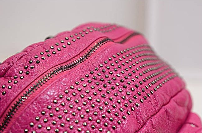 Studded Leather Backpack for Women SK7050 - Image 7
