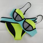 balenli fıstık yeşili turkuaz siyah renkli bikini sk9951