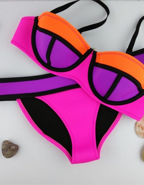balenli turuncu mor fuşya renkli bikini sk9951 balenli turuncu mor fuşya renkli bikini sk9951