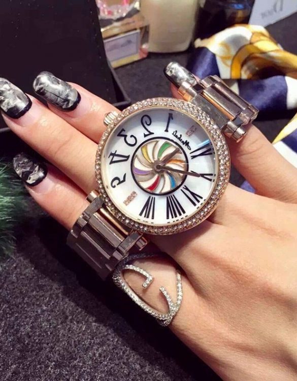 taş işlemeli rose gold bayan kol saati sk9968 taş işlemeli rose gold bayan kol saati sk9968