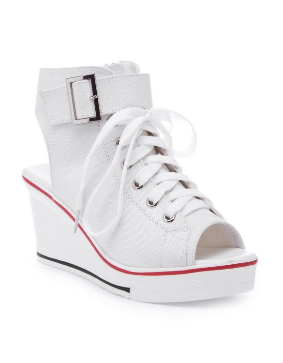 dolgu topuklu converse tarzı beyaz sandalet sk10673 dolgu topuklu converse tarzı beyaz sandalet sk10673