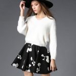 siyah-beyaz-vintage-elbise