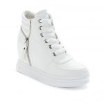 gizli topuklu beyaz bayan sneaker sk13509