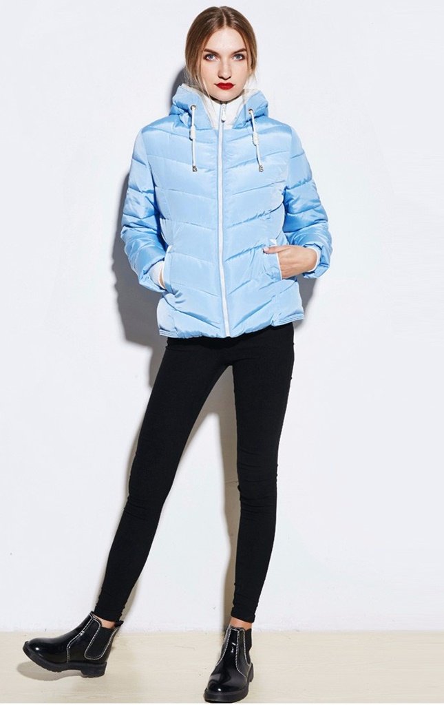 Hooded Winter Jacket Women SK14257 - Image 7