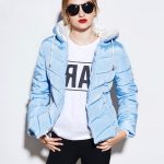 sk14257 mavi kapüşonlu tarz şişme ceket