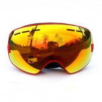 kırmızı çift lens unisex kayak gözlüğü modelleri sk15055