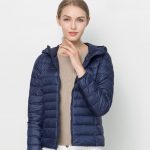 lacivert kapüşonlu kısa şişme mont sk15781