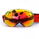 pembe çift lens unisex kayak gözlüğü modelleri sk15055