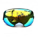 siyah çift lens unisex kayak gözlüğü sk15055