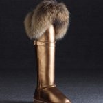 bronz kürklü ugg çizme sk17733