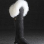 gri kürklü ugg çizme sk17733