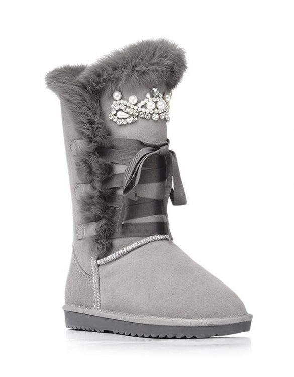 gri taşlı uzun ugg bot sk17328 gri taşlı uzun ugg bot sk17328