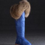 lacivert kürklü ugg çizme sk17733