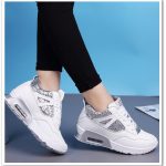 beyaz gizli topuk payetli spor ayakkabı sk21524