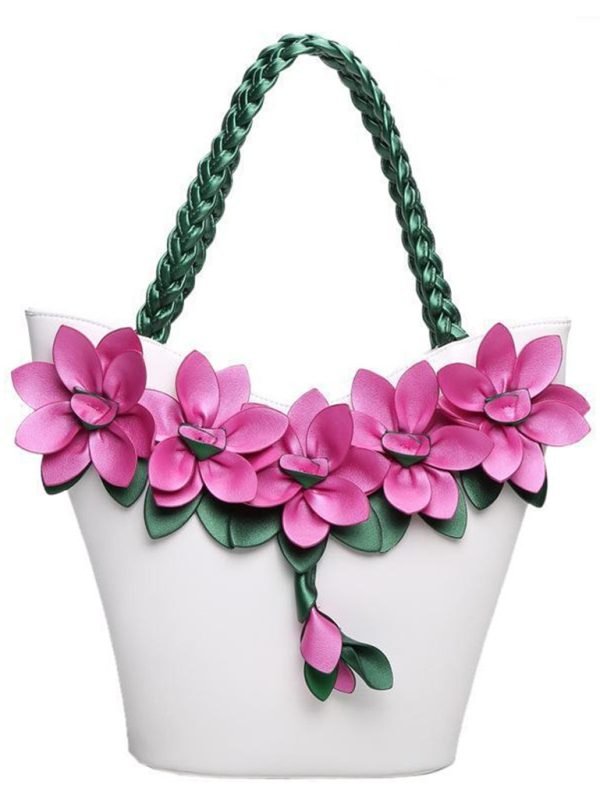 modern floral bag women look