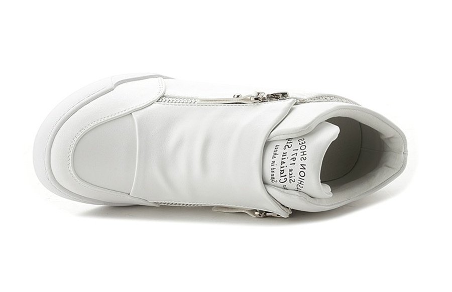 Hidden Wedge Sneakers for Women – Crystal Embellished SK22652 - Image 9