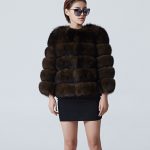 kahverengi tilki kürkü ceket sk25985