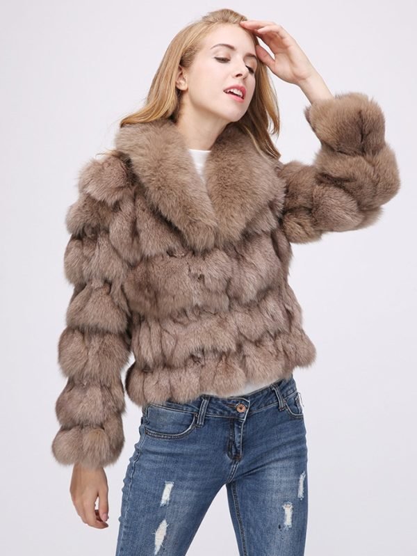 stylish fur jacket women fashion