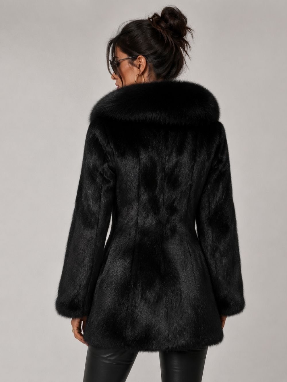 Real Rabbit Fur Coat SK28340 - Image 3