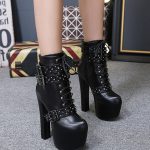 siyah kemer detaylı platform bot sk28905