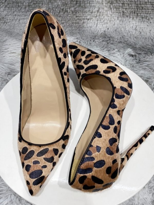 Leopard Close-up of textured faux suede pattern detail