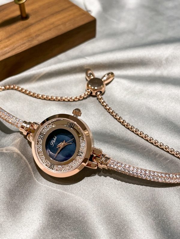 Zarif Taşlı Kadın Kol Saati SK52093 - Mavi