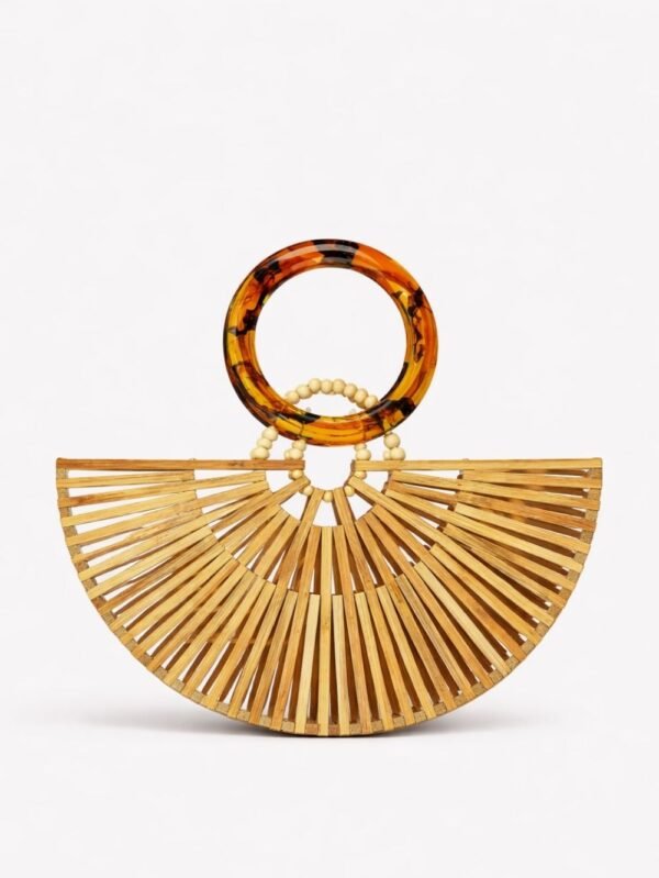 Summer woven bamboo women’s handbag