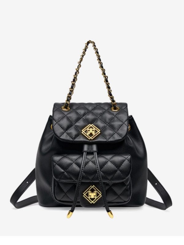 Gerçek Deri Mini Sırt Çantası SK53637 - Siyah