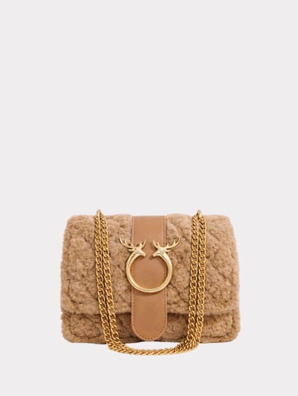 Statement faux fur women’s handbag