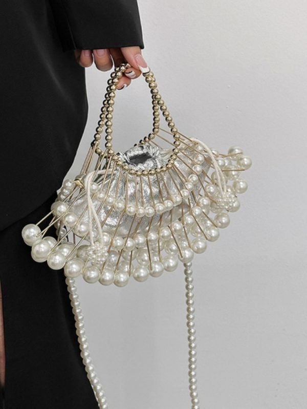 Elegant pearl detail formal purse