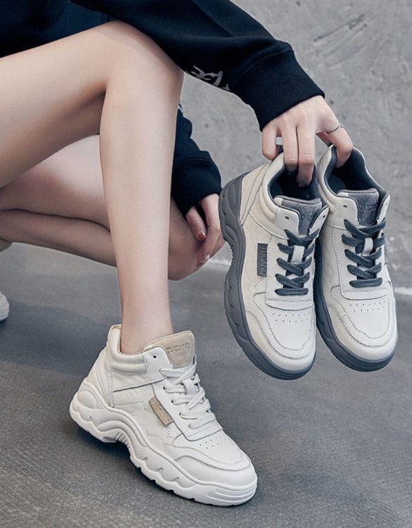 Hakiki Deri Bağcıklı Spor Ayakkabı SK54379 Hakiki Deri Bağcıklı Spor Ayakkabı SK54379