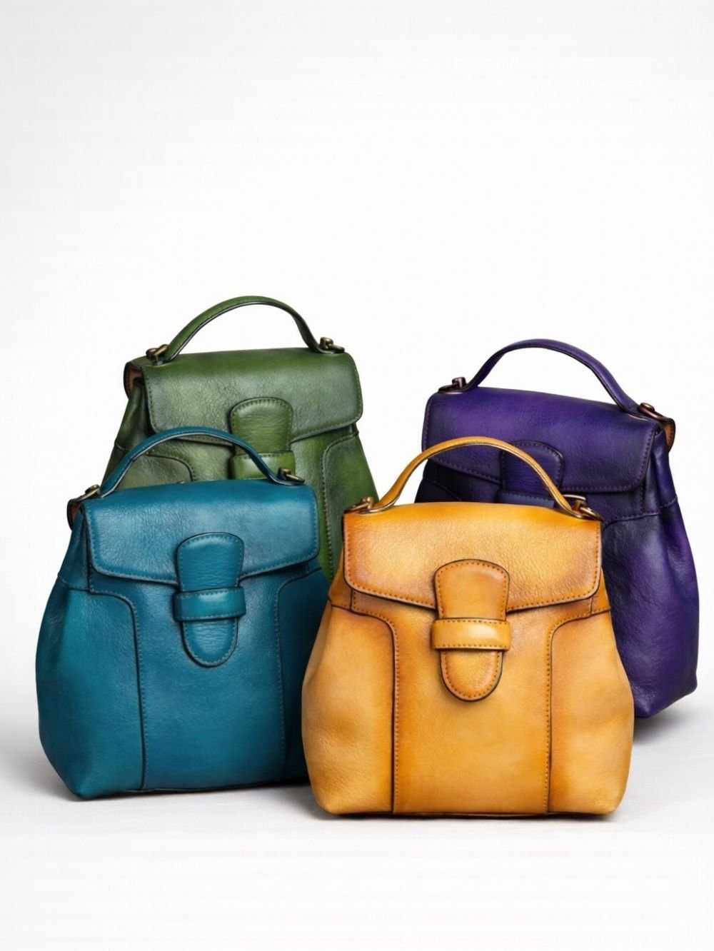 Retro Genuine Leather Women’s Backpack SK53961