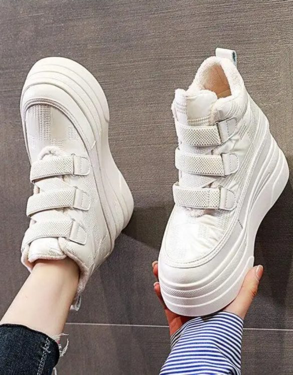 Gerçek Deri Bantlı Platform Sneaker SK55027 Gerçek Deri Bantlı Platform Sneaker SK55027
