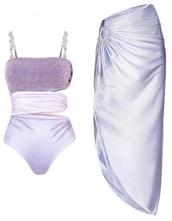 Lila İnci Detaylı Cut Out Tasarım Mayokini Set SK55203 Lila İnci Detaylı Cut Out Tasarım Mayokini Set SK55203
