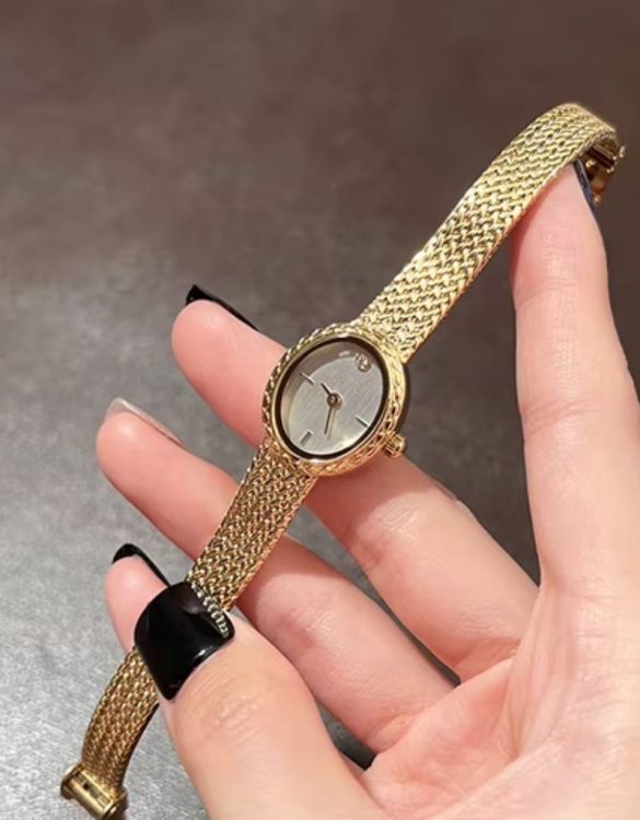 Vintage Altın Kaplama Zarif Kol Saati SK56910