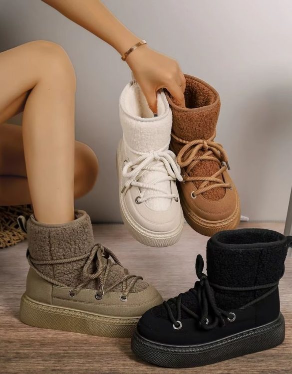 Bağcıklı Kalın Taban Kar Botu SK57095