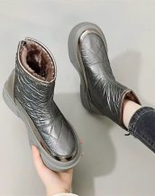 İçi Kürklü Parlak Kar Botu SK56967