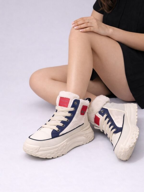 women faux fur lined ankle winter boots