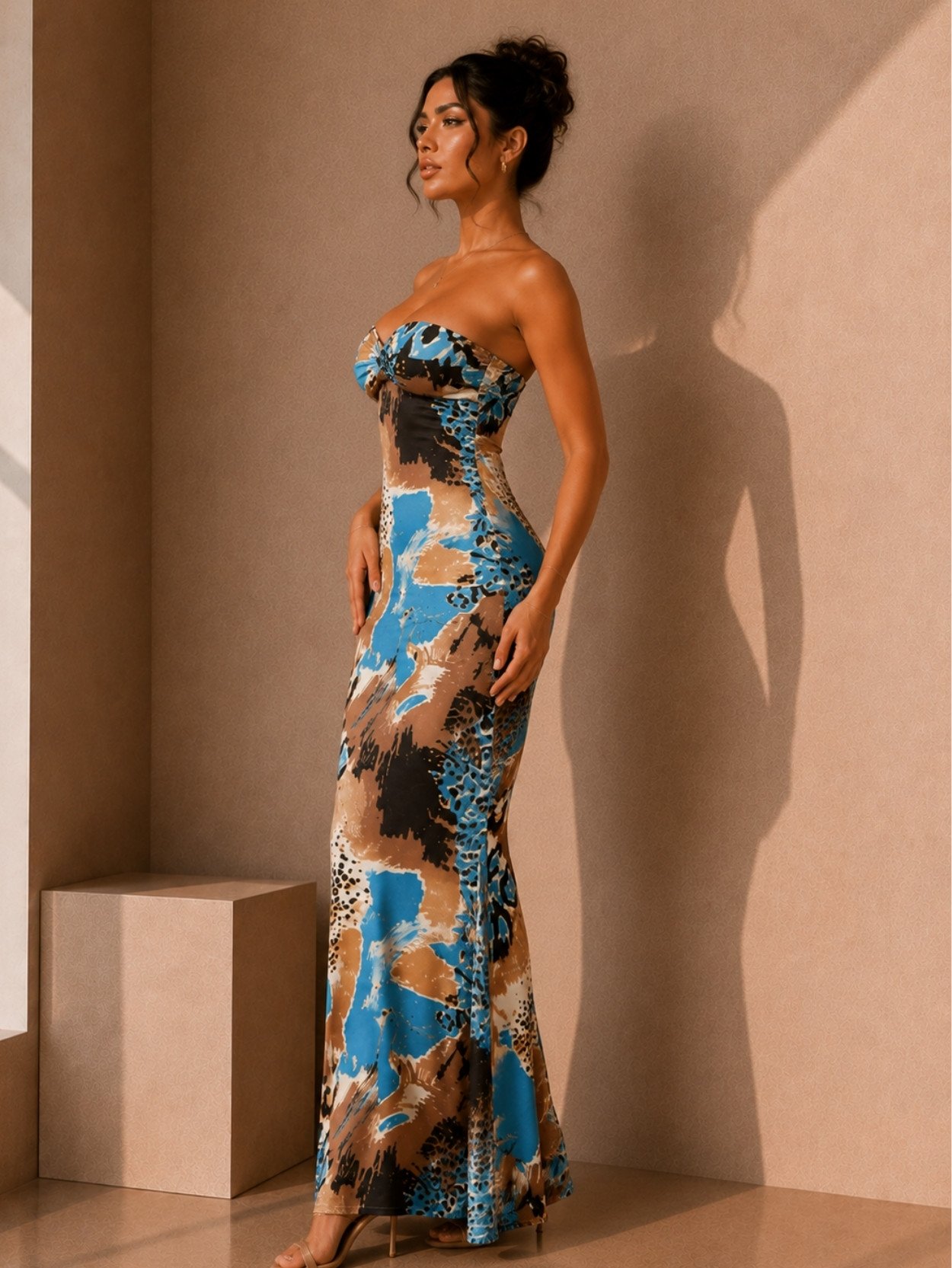 Wild Oasis Strapless Maxi Dress SK61392 - Image 2