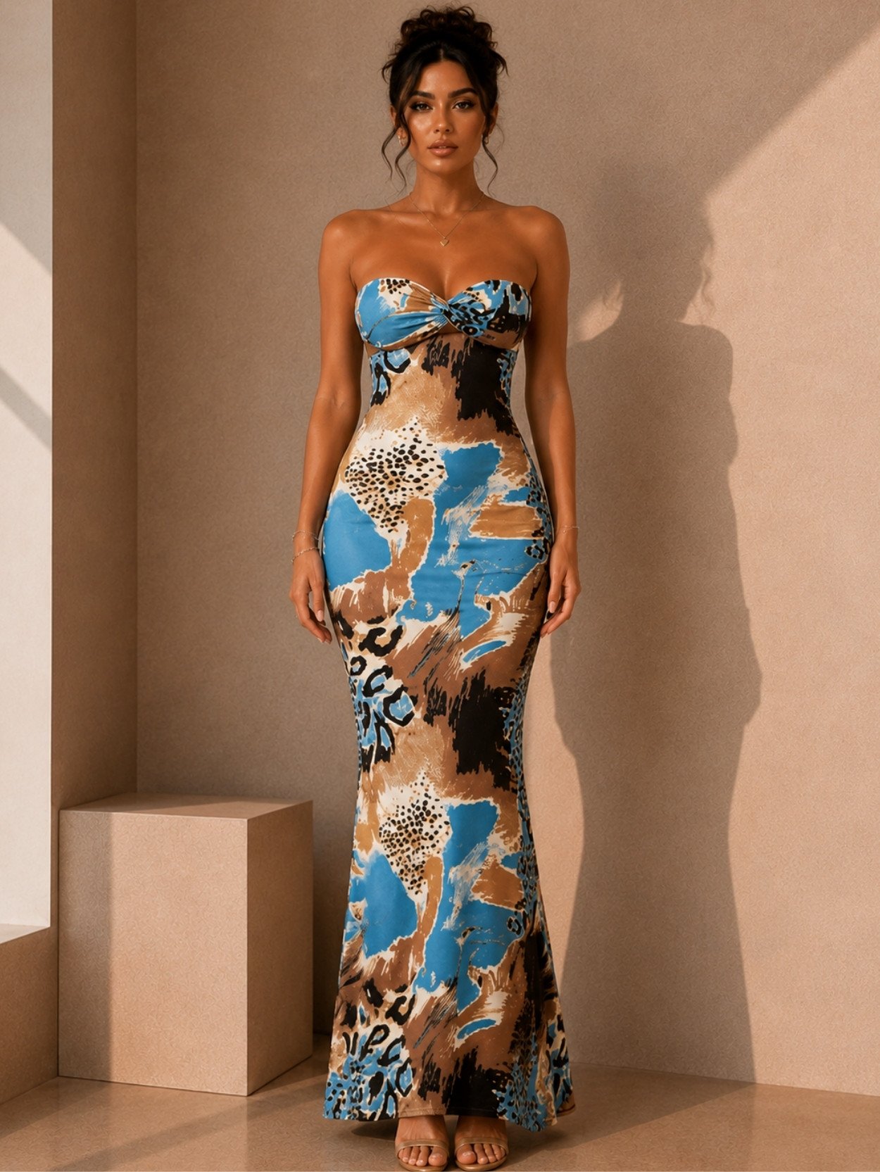 Wild Oasis Strapless Maxi Dress SK61392 - Image 4