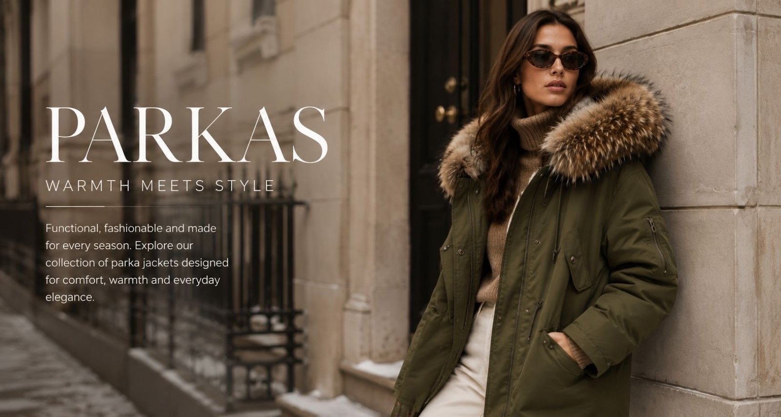 Women's parkas collection featuring luxurious fur trimmed winter outerwear and fashion parka jackets